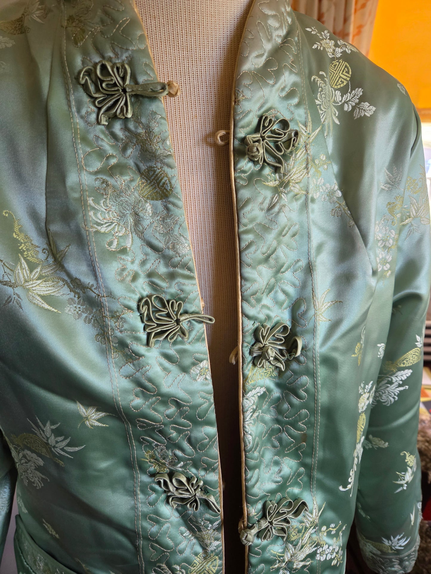 Vintage Reversible Satin Asian Jacket