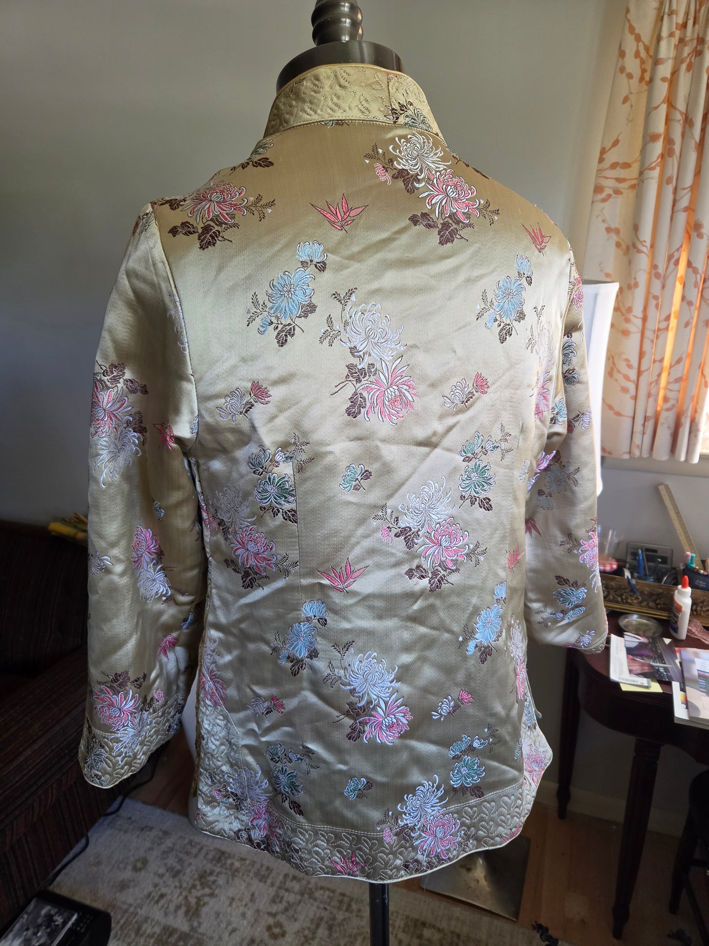 Vintage Reversible Satin Asian Jacket