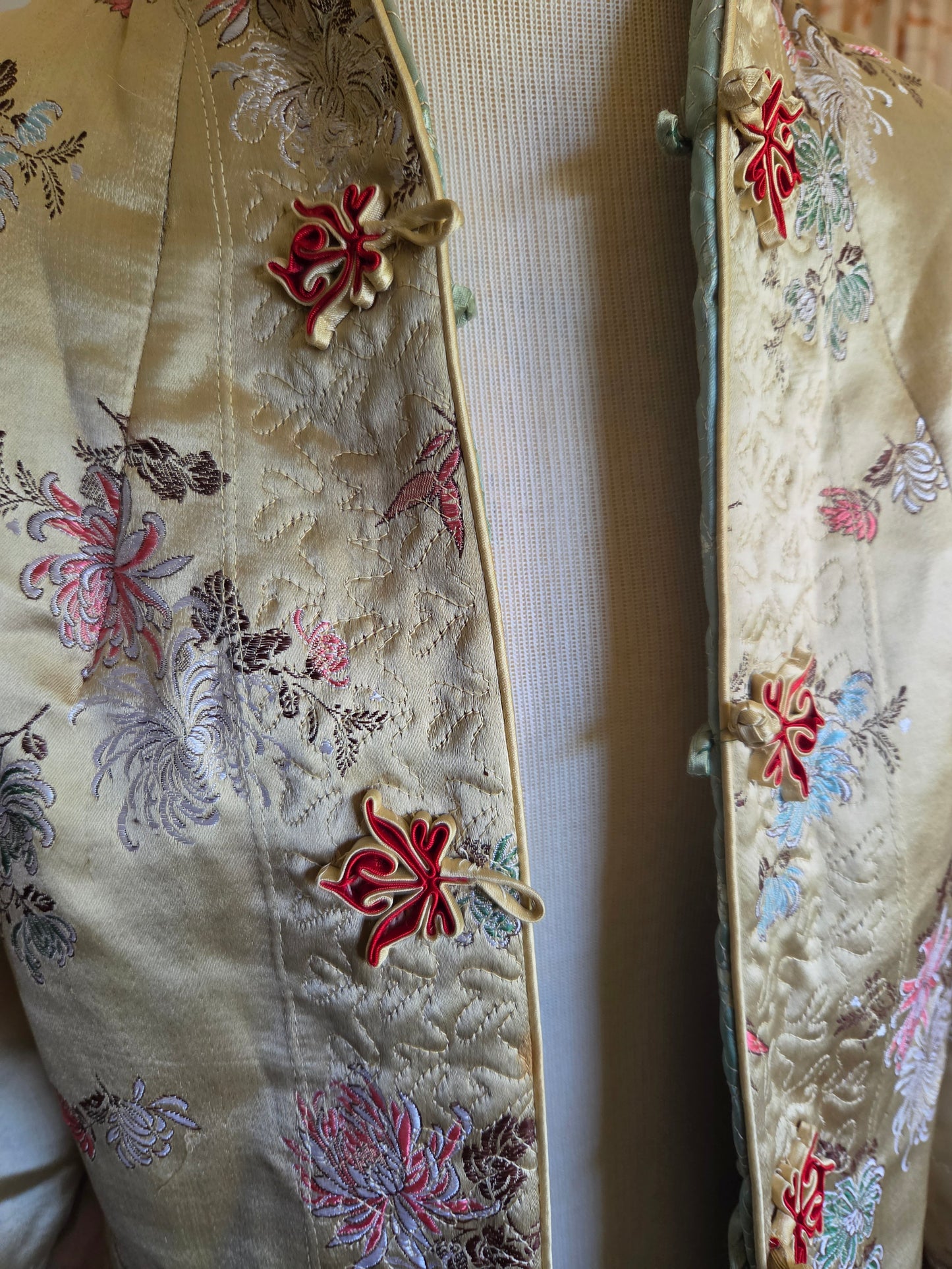 Vintage Reversible Satin Asian Jacket