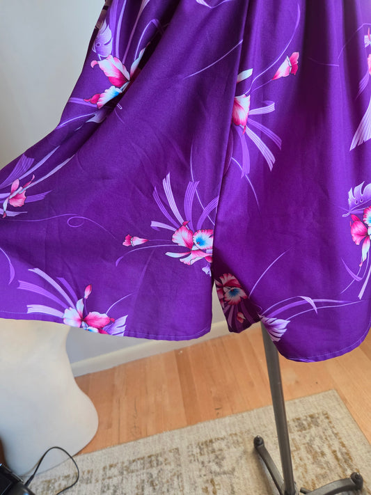 Vintage Sleeveless Floral Print Hawaiian Romper
