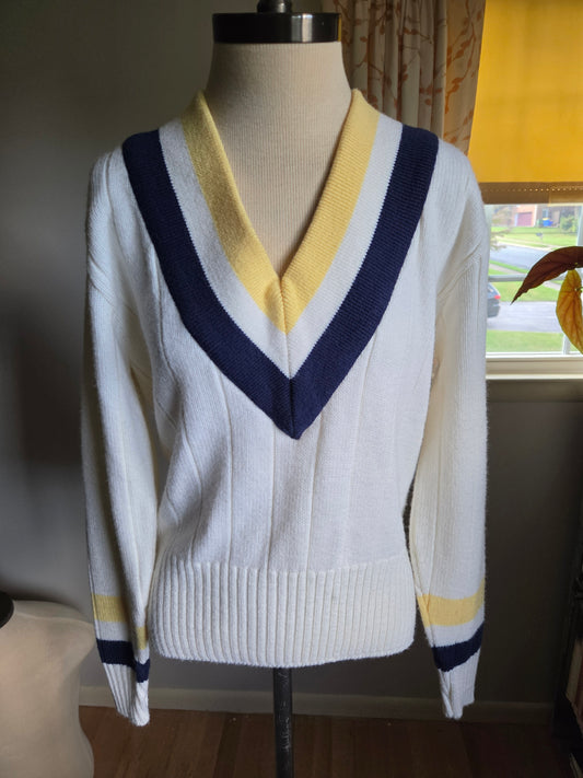 Vintage Long Sleeve Tennis Sweater by McGregor