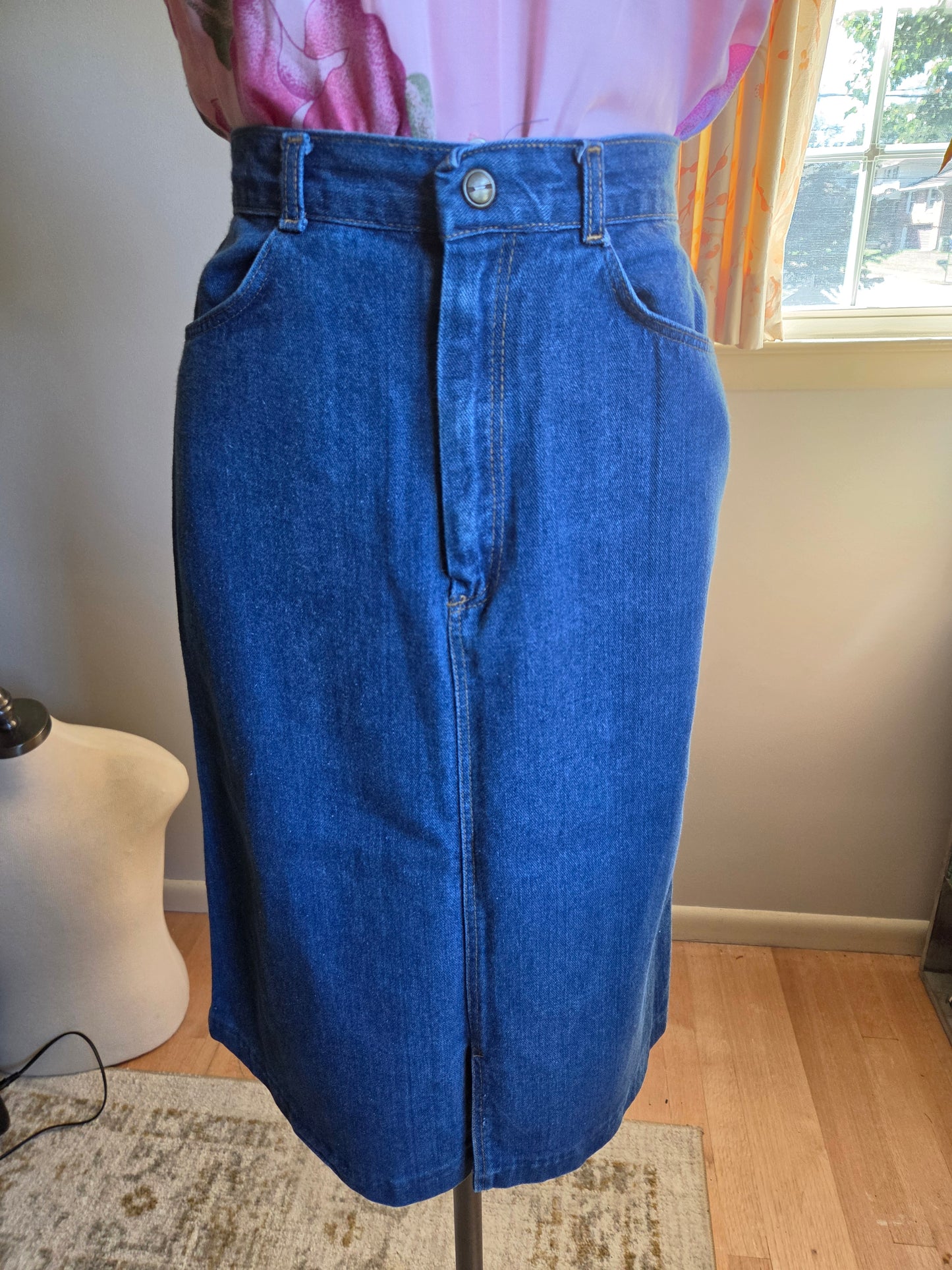 Vintage Denim Skirt by Pizzazz