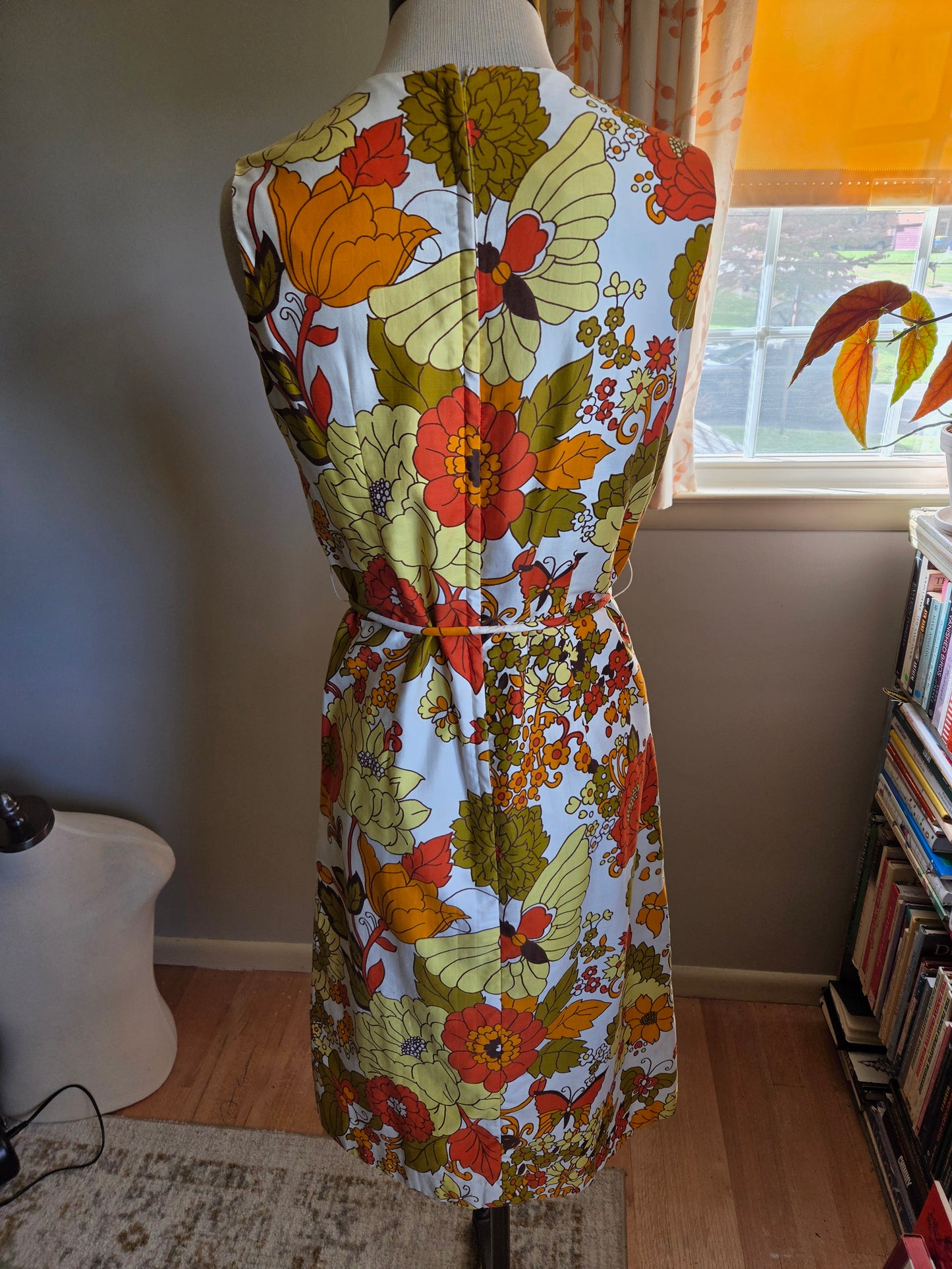 Vintage Sleeveless Floral Print Dress by Branigans