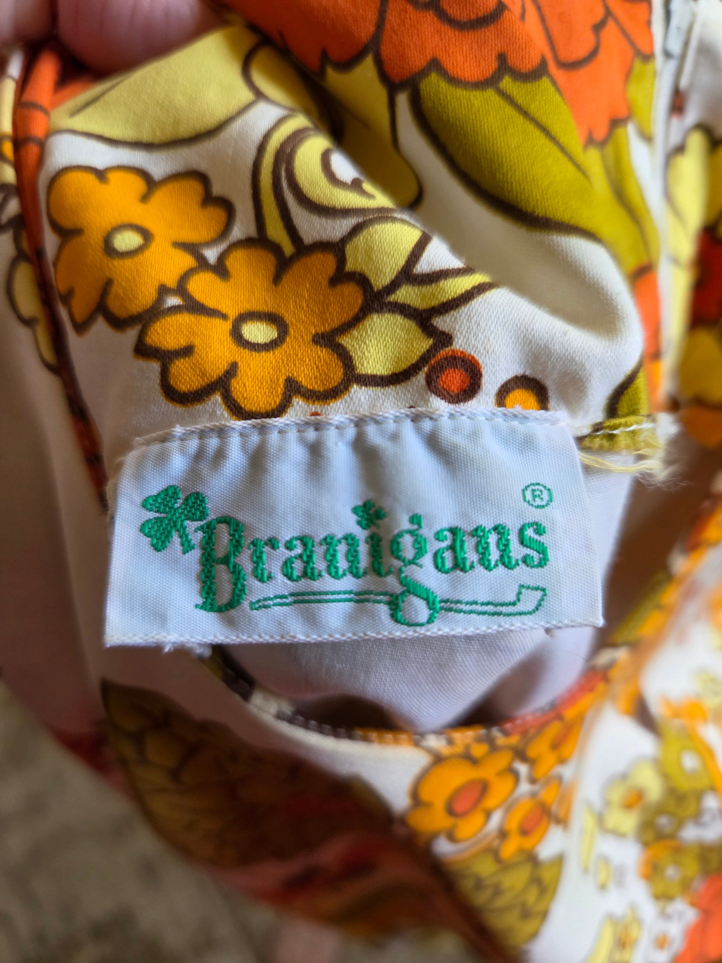 Vintage Sleeveless Floral Print Dress by Branigans