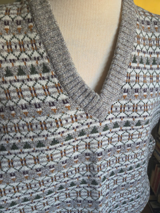 Vintage Sleeveless Wool Sweater by Lands' End