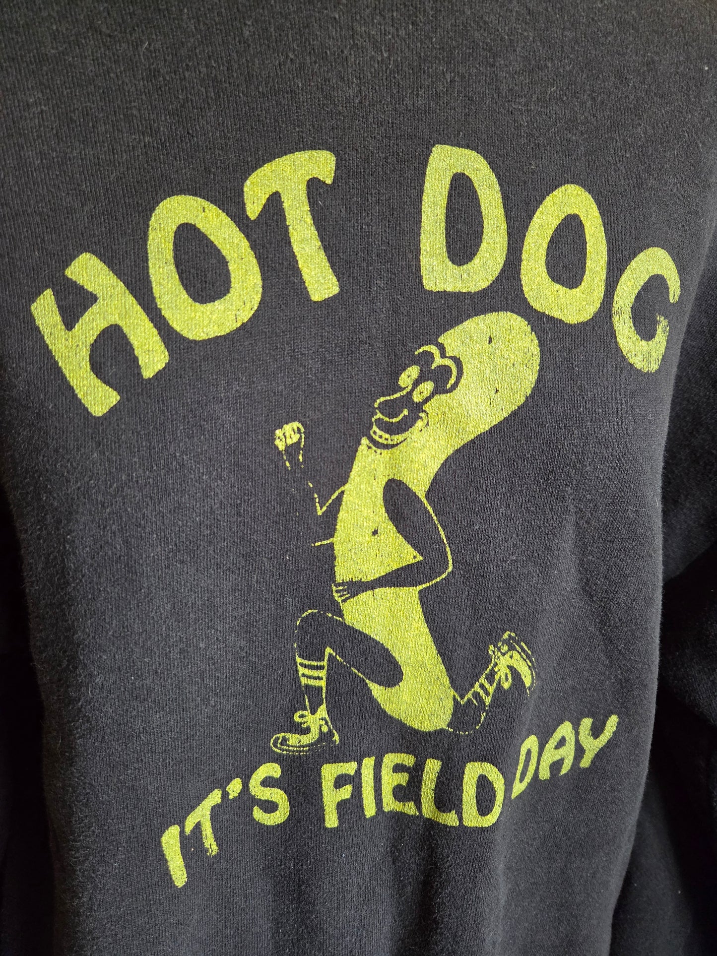 Vintage Black Field Day Sweatshirt by Jerzees