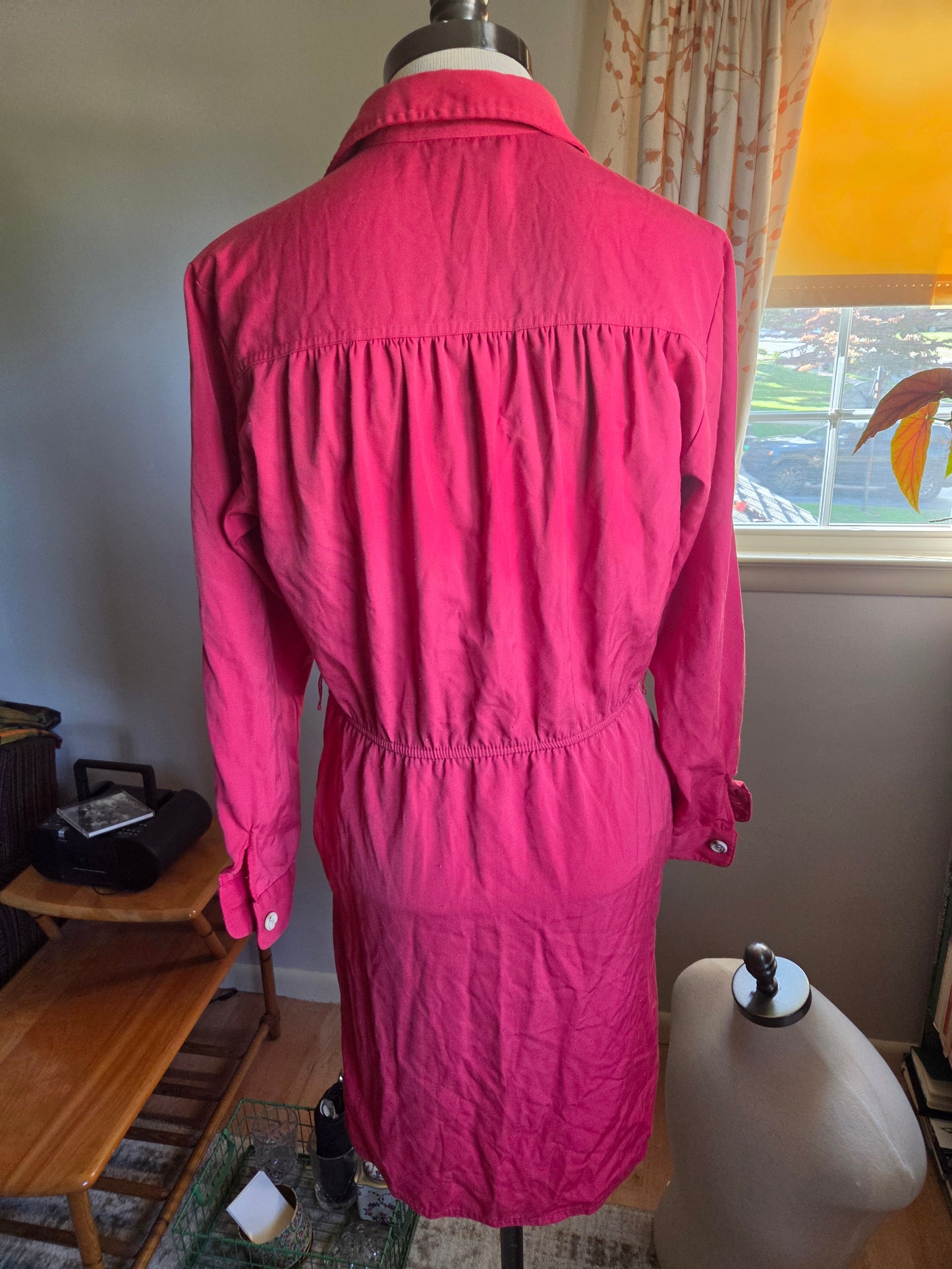 Vintage Long Sleeve Red Dress by John Henry