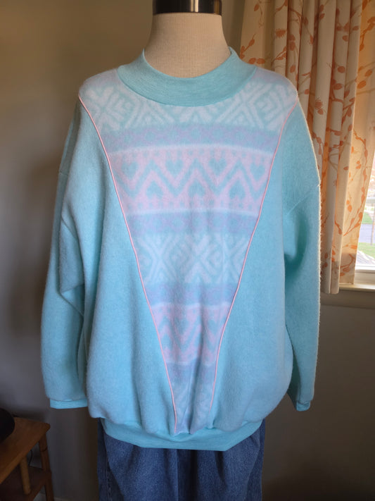 Vintage Pastel Sweater/ Sweatshirt by Style Plus of California UNWORN!!!