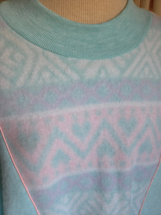 Vintage Pastel Sweater/ Sweatshirt by Style Plus of California UNWORN!!!