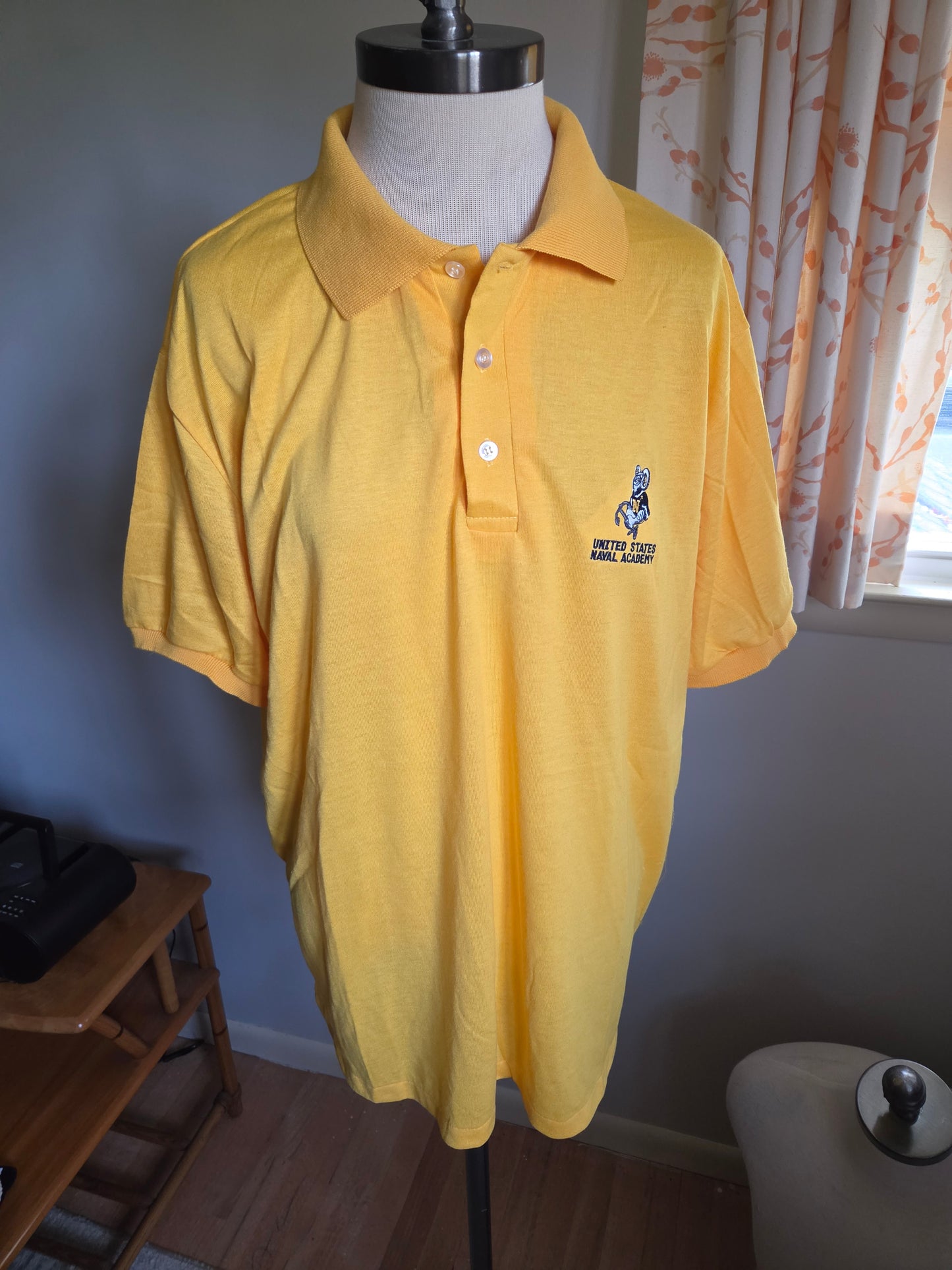 Vintage Short Sleeve US Naval Academy Polo Shirt by Hartwell UNWORN!!!