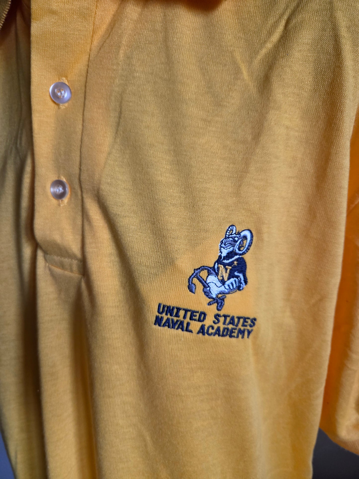 Vintage Short Sleeve US Naval Academy Polo Shirt by Hartwell UNWORN!!!