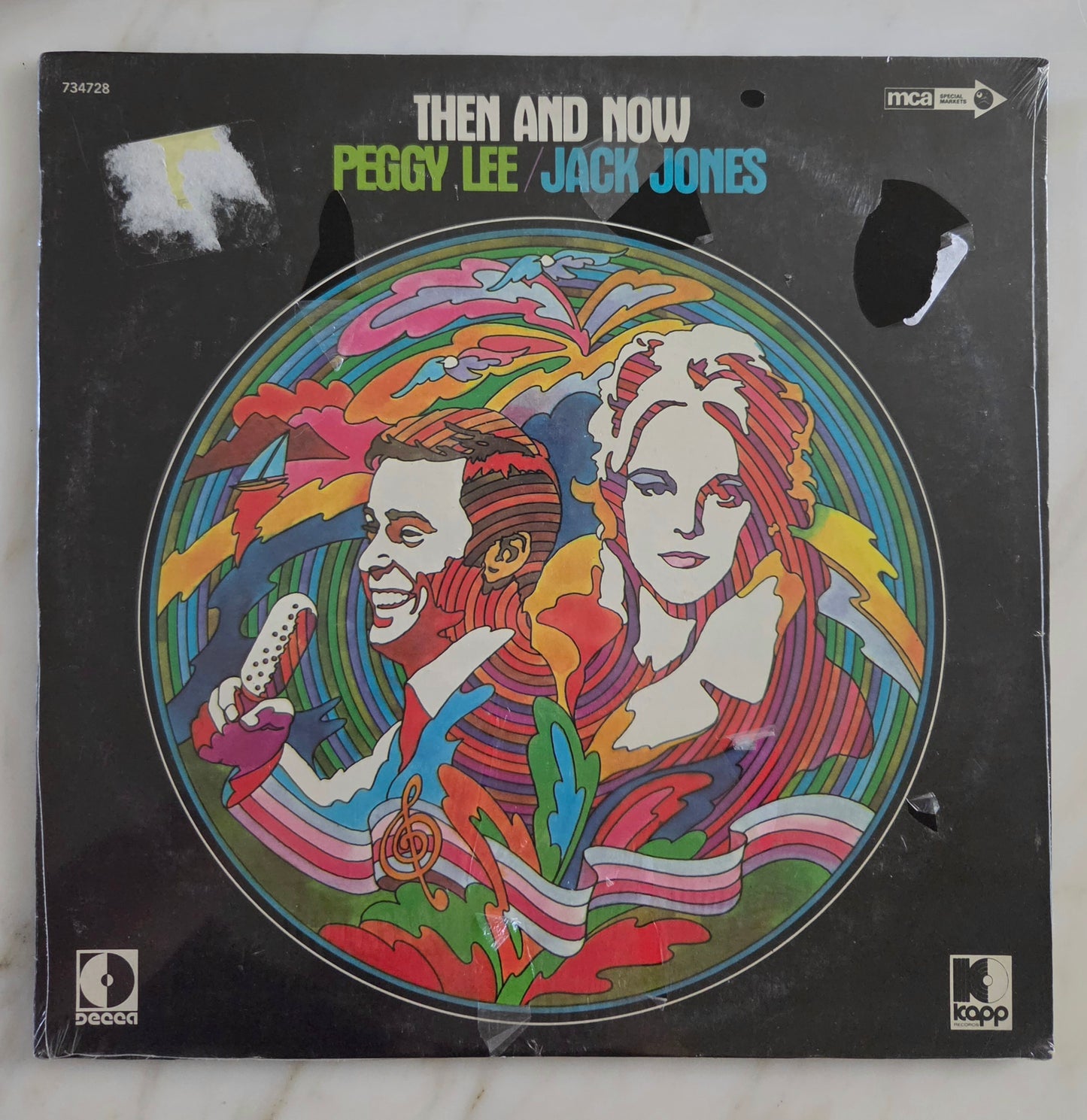 Peggy Lee and Jack Jones "Then and Now" Vinyl Record UNOPENED!