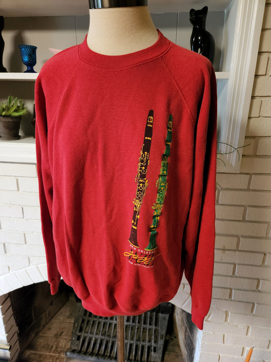 Vintage New Orleans Jazz Sweatshirt by Hanes