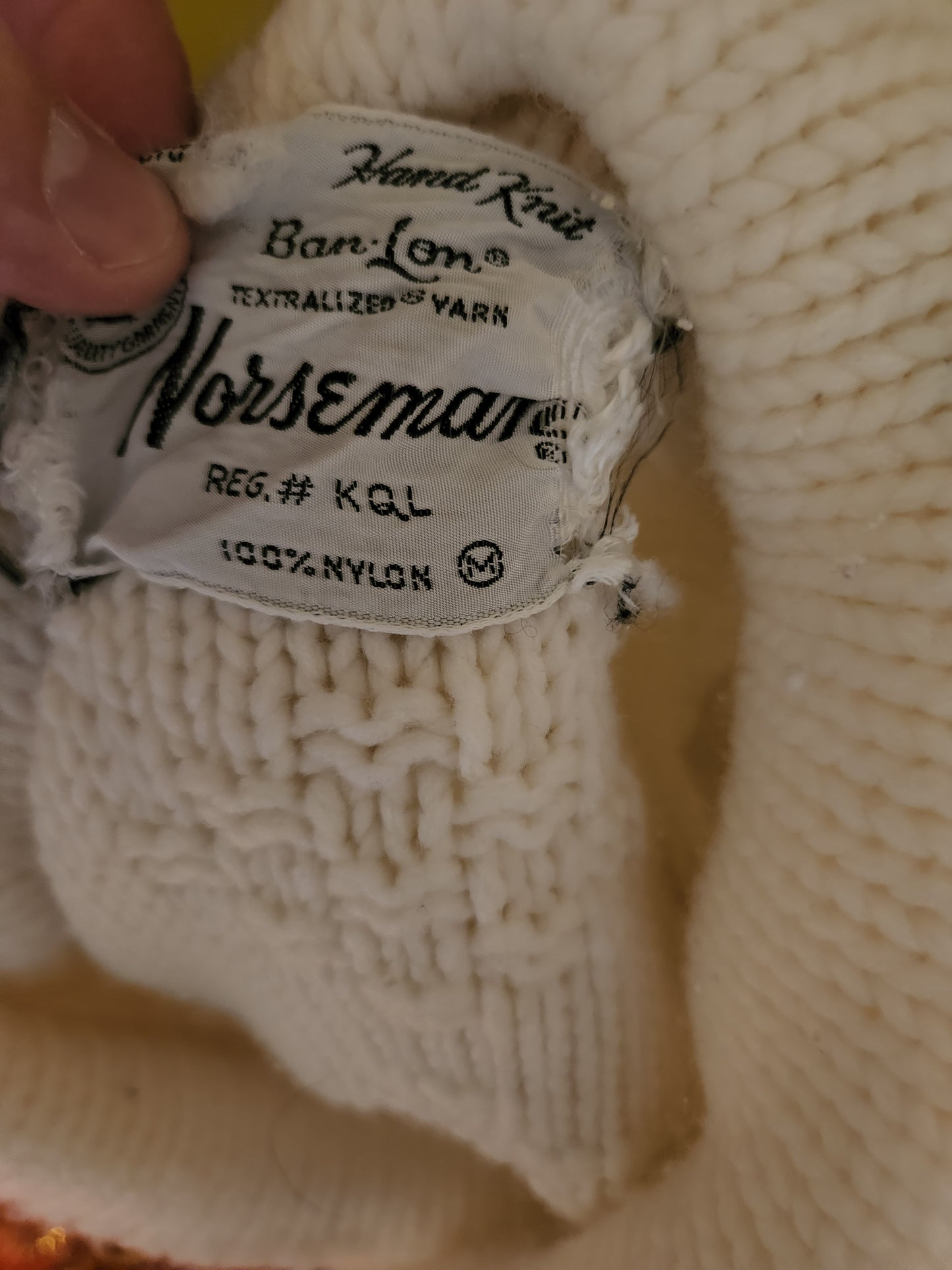 Vintage Long Sleeve Cable Knit Sweater by Norseman