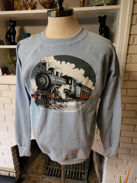 Vintage Steam Train Sweatshirt by Platinum Sweats