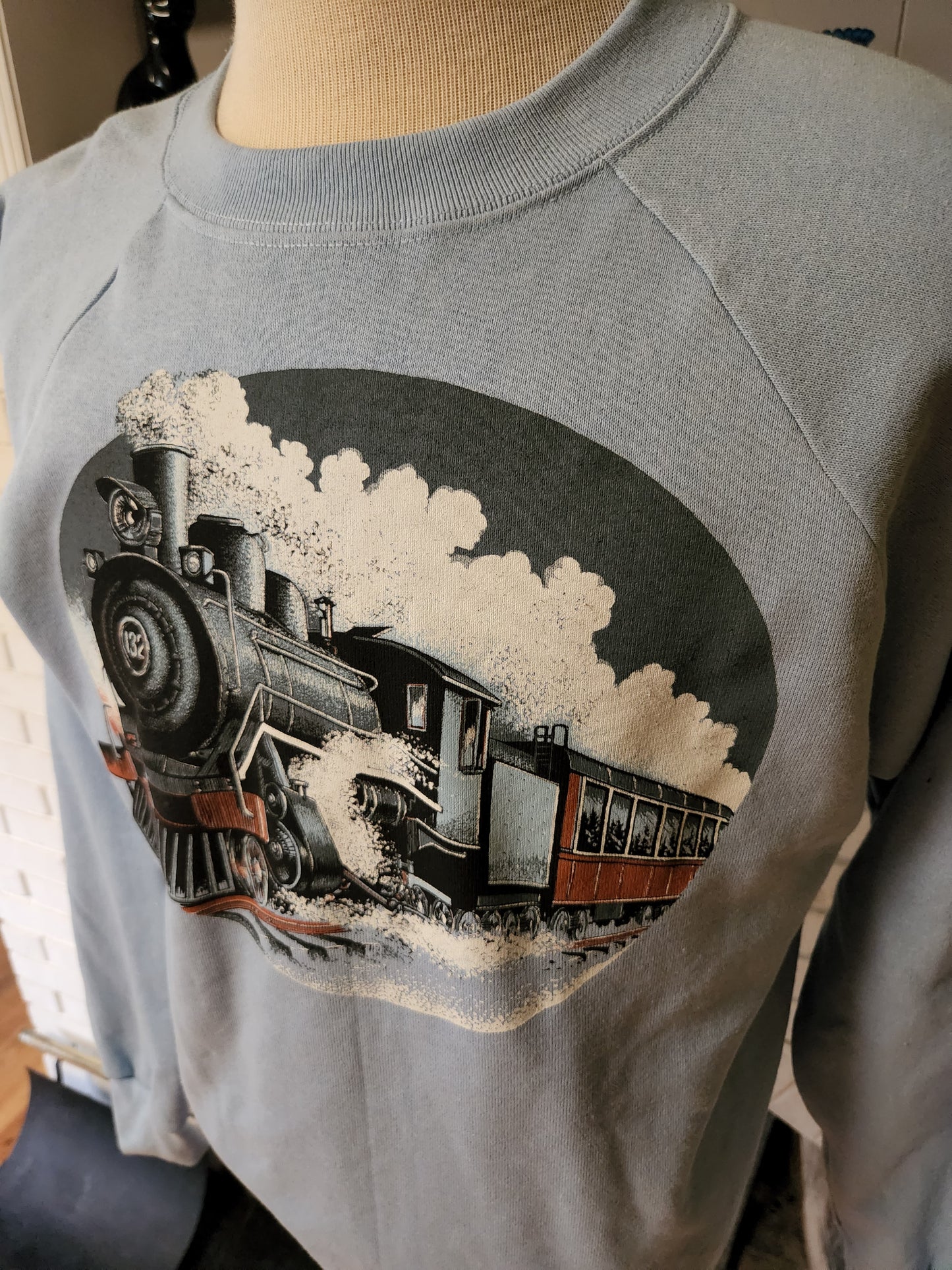 Vintage Steam Train Sweatshirt by Platinum Sweats