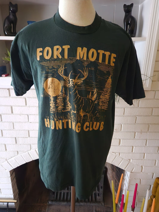 Vintage Fort Motte Hunting T Shirt by Fruit of the Loom