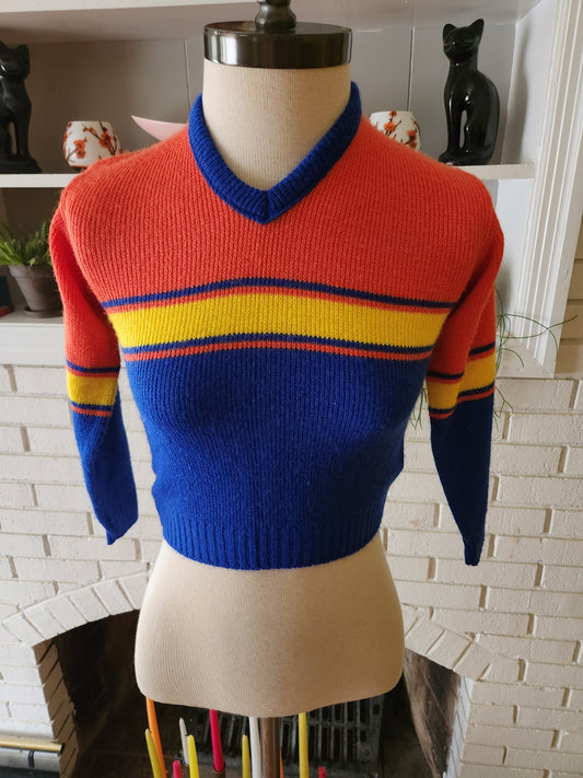 Vintage Kid Size Striped Sweater by Donmoor
