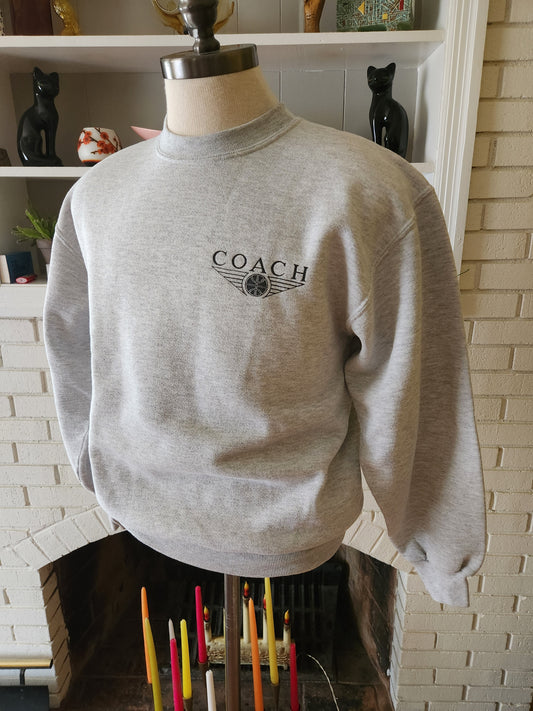 Vintage Gray Coach Sweatshirt