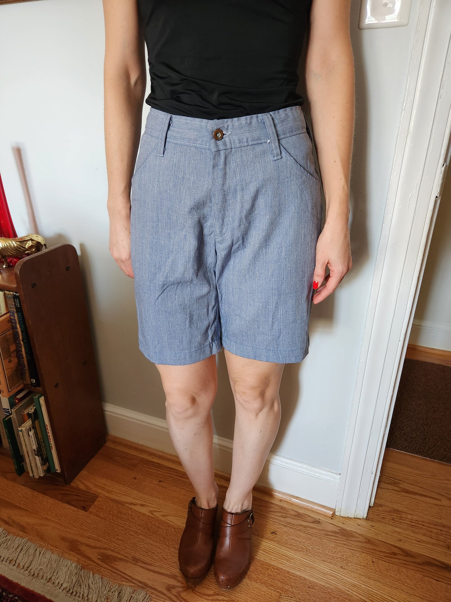 Vintage Blue Shorts by Tobias Trousers