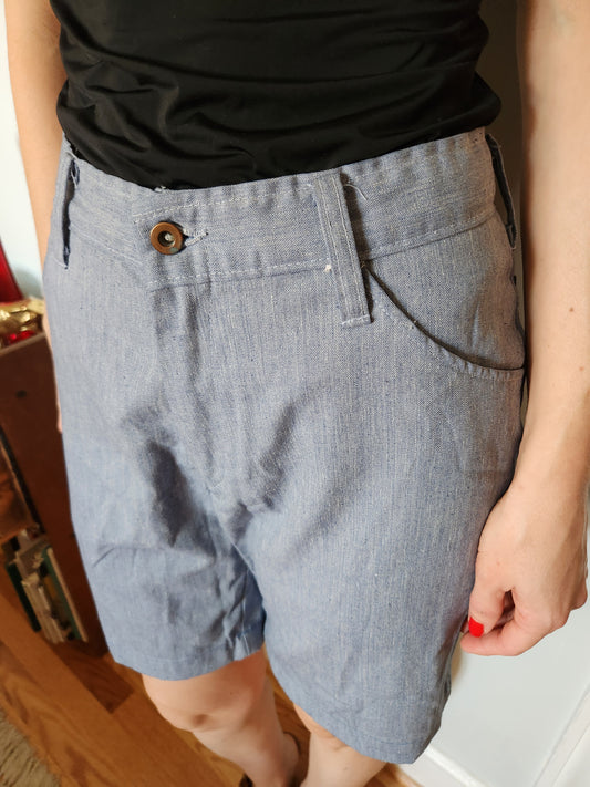 Vintage Blue Shorts by Tobias Trousers