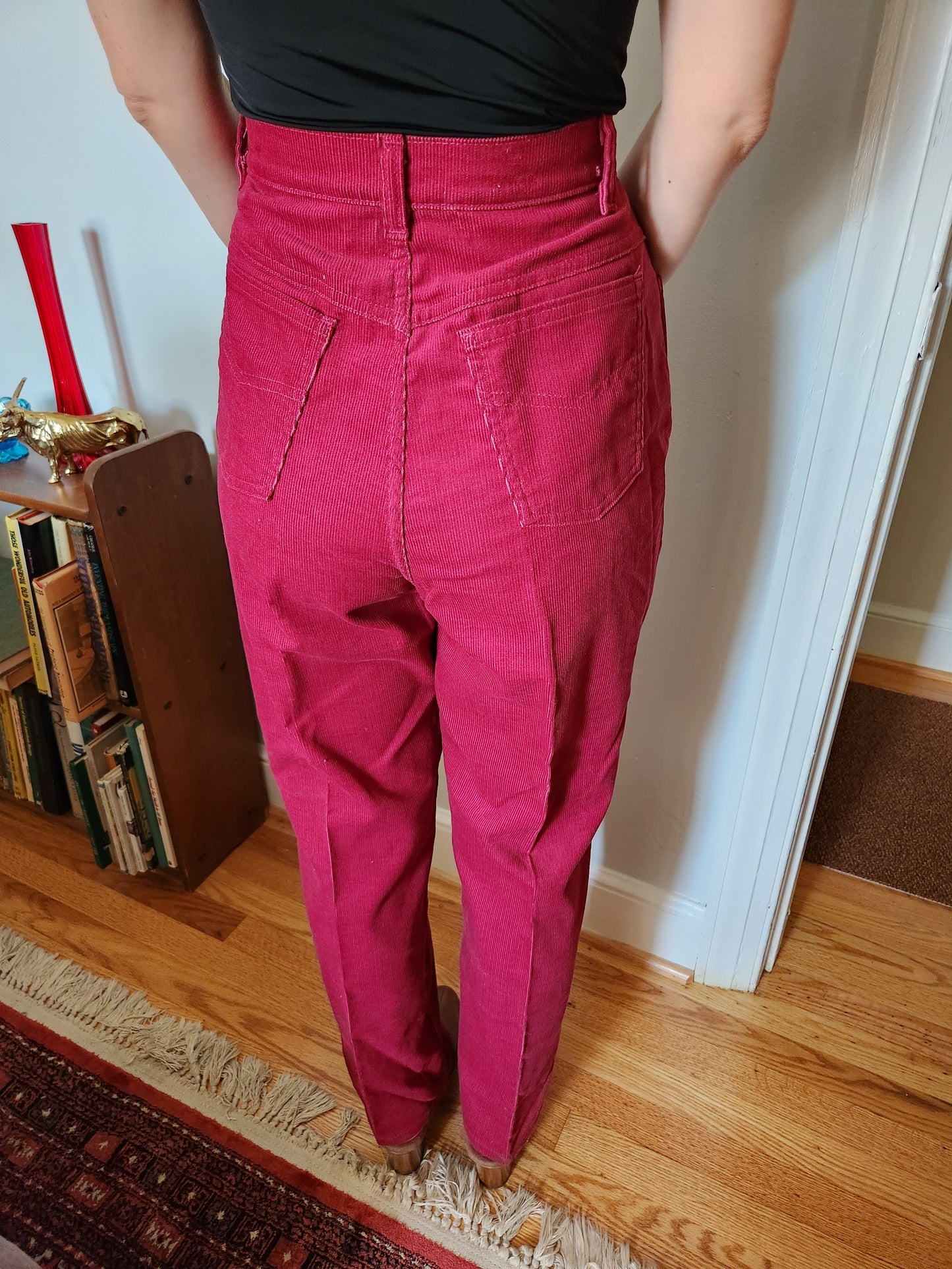 Vintage Deep Red Corduroy Pants by Sears