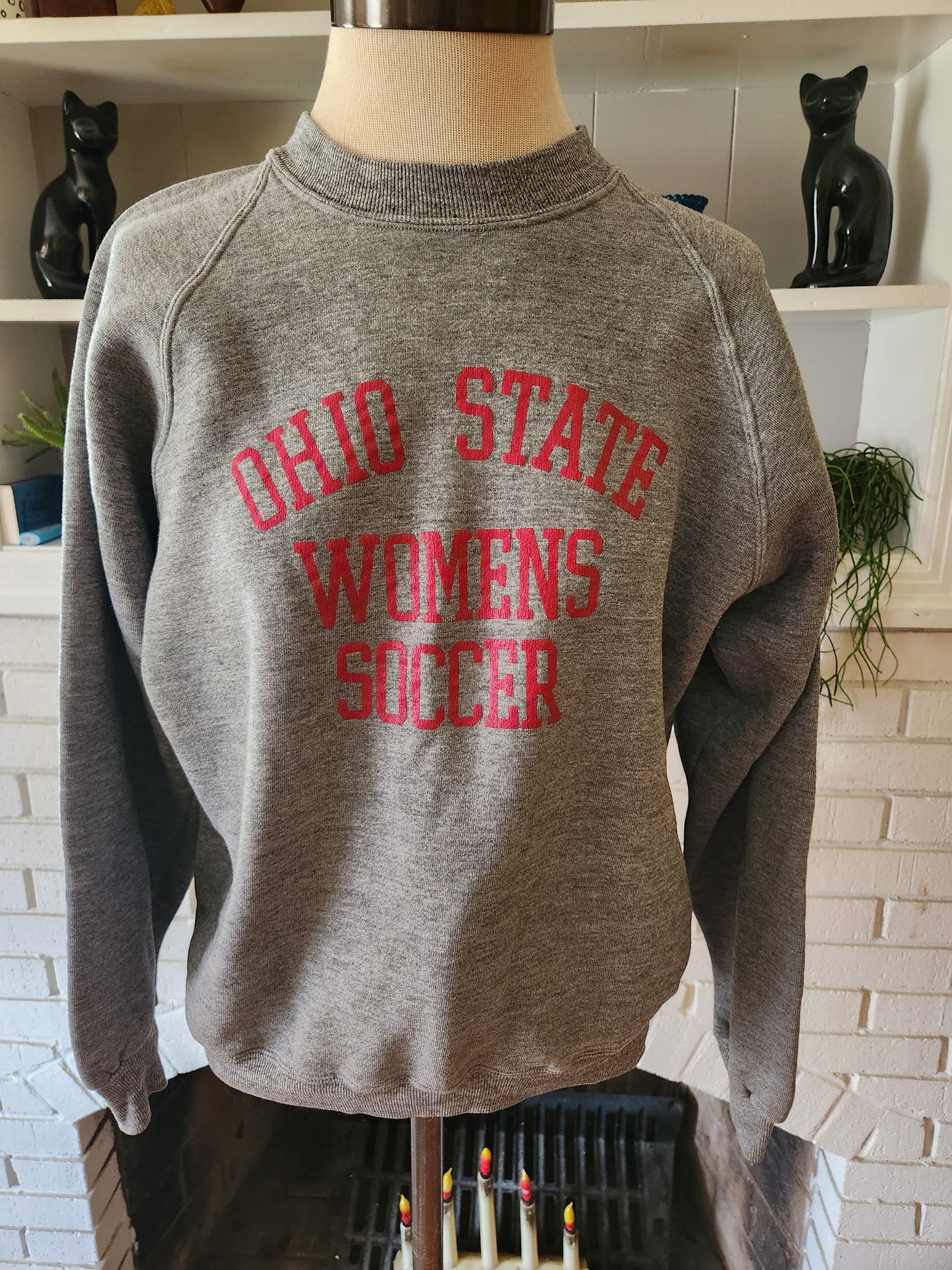 Vintage Ohio State Womens Soccer Sweatshirt by Russell Super Weights