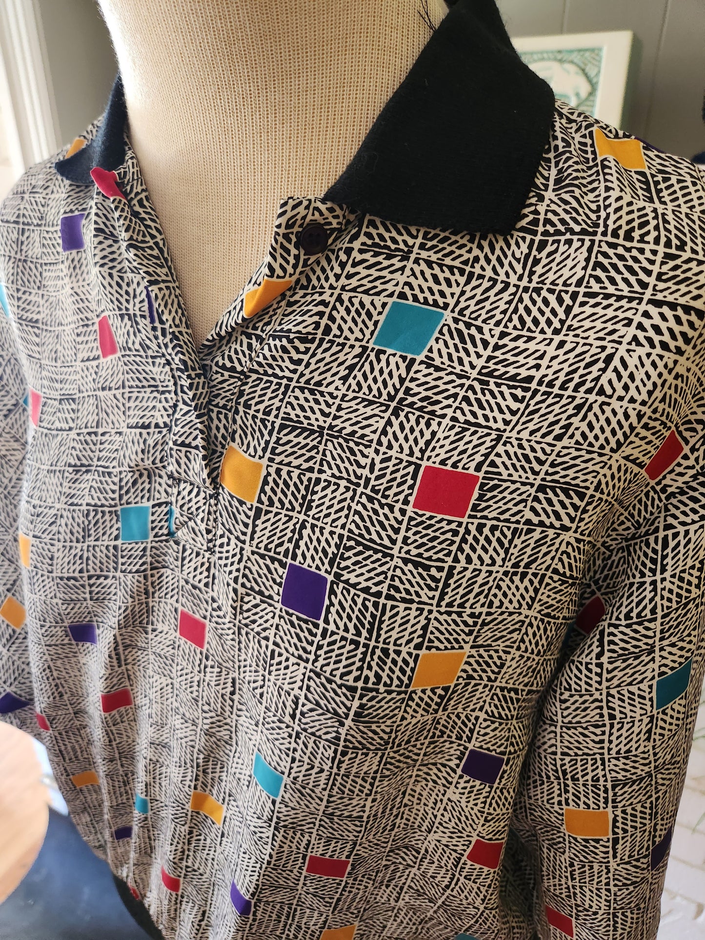 Vintage Long Sleeve 80s Blouse by Notations