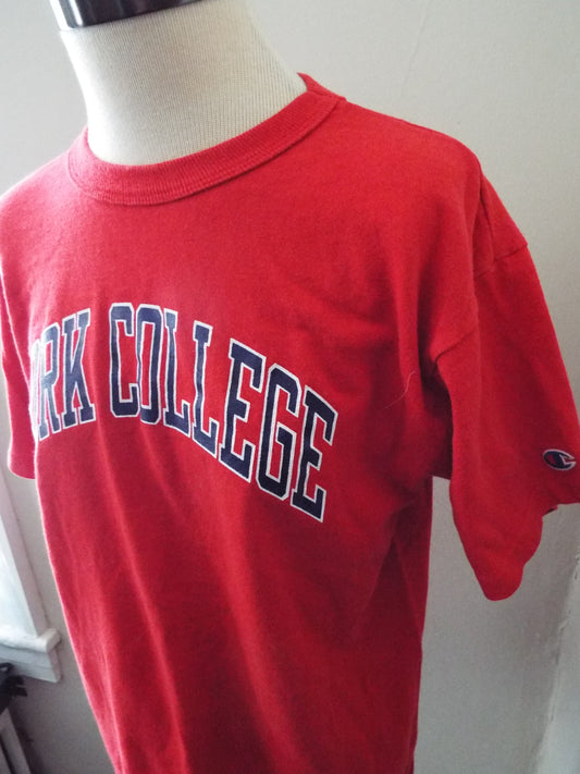 Vintage York College T Shirt by Champion