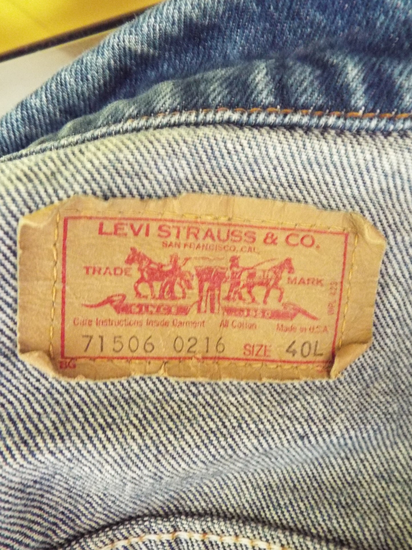 Vintage Long Sleeve Denim Jean Jacket by Levi's