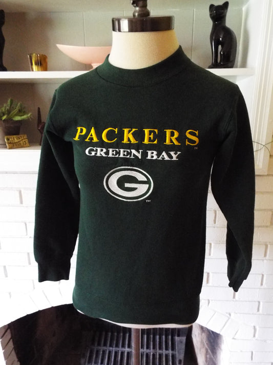 Vintage Green Bay Packers Kid Sweatshirt by Salem Sportswear