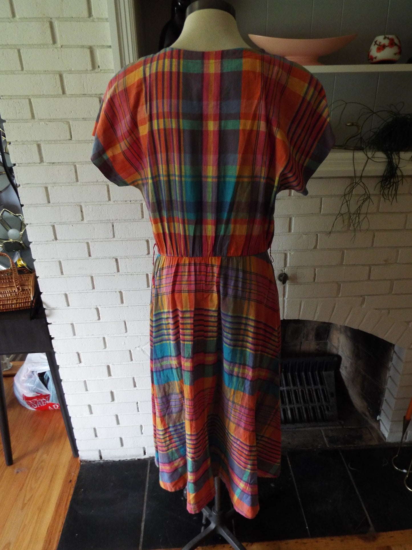 Vintage Sleeveless Plaid Dress by Possibilities