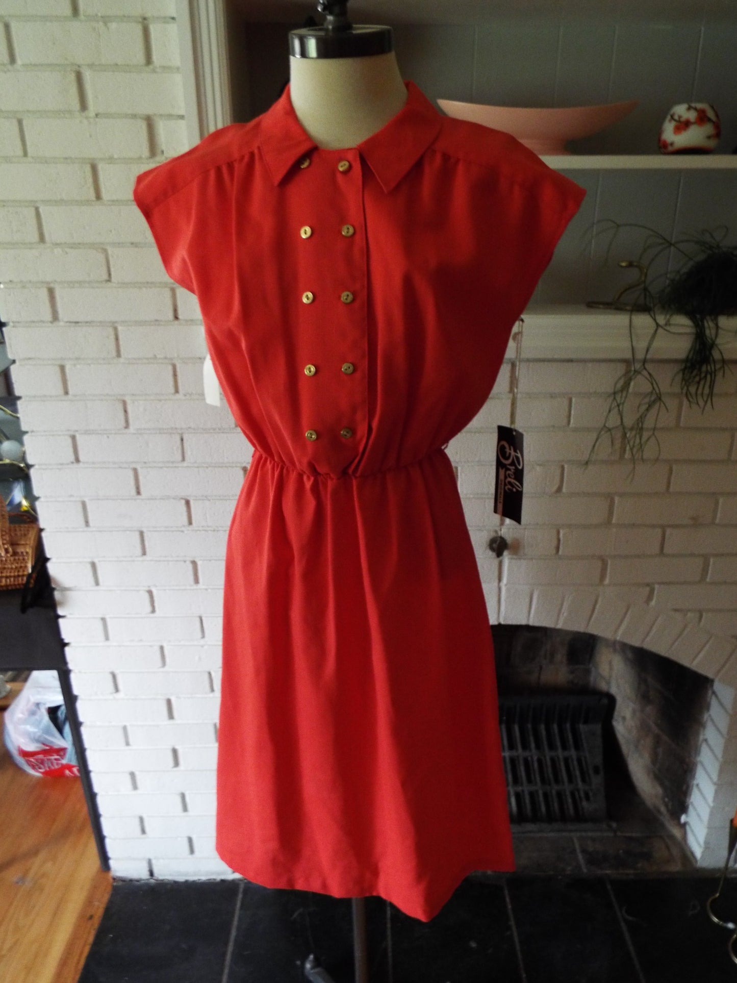 Vintage Sleeveless Red Dress by Breli...UNWORN!!