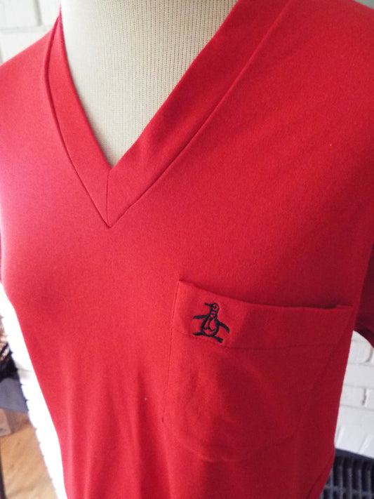 Vintage Short Sleeve Red Dress by Munsingwear
