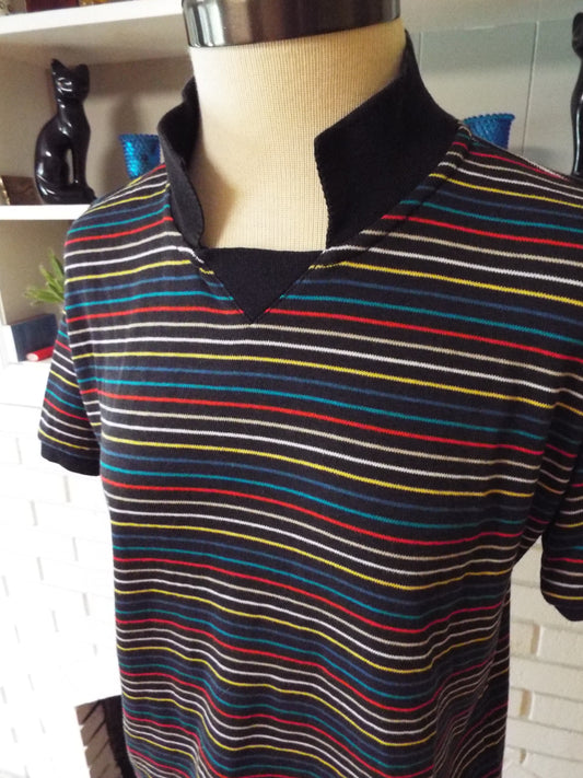 Vintage Striped Collared Shirt by Jantzen