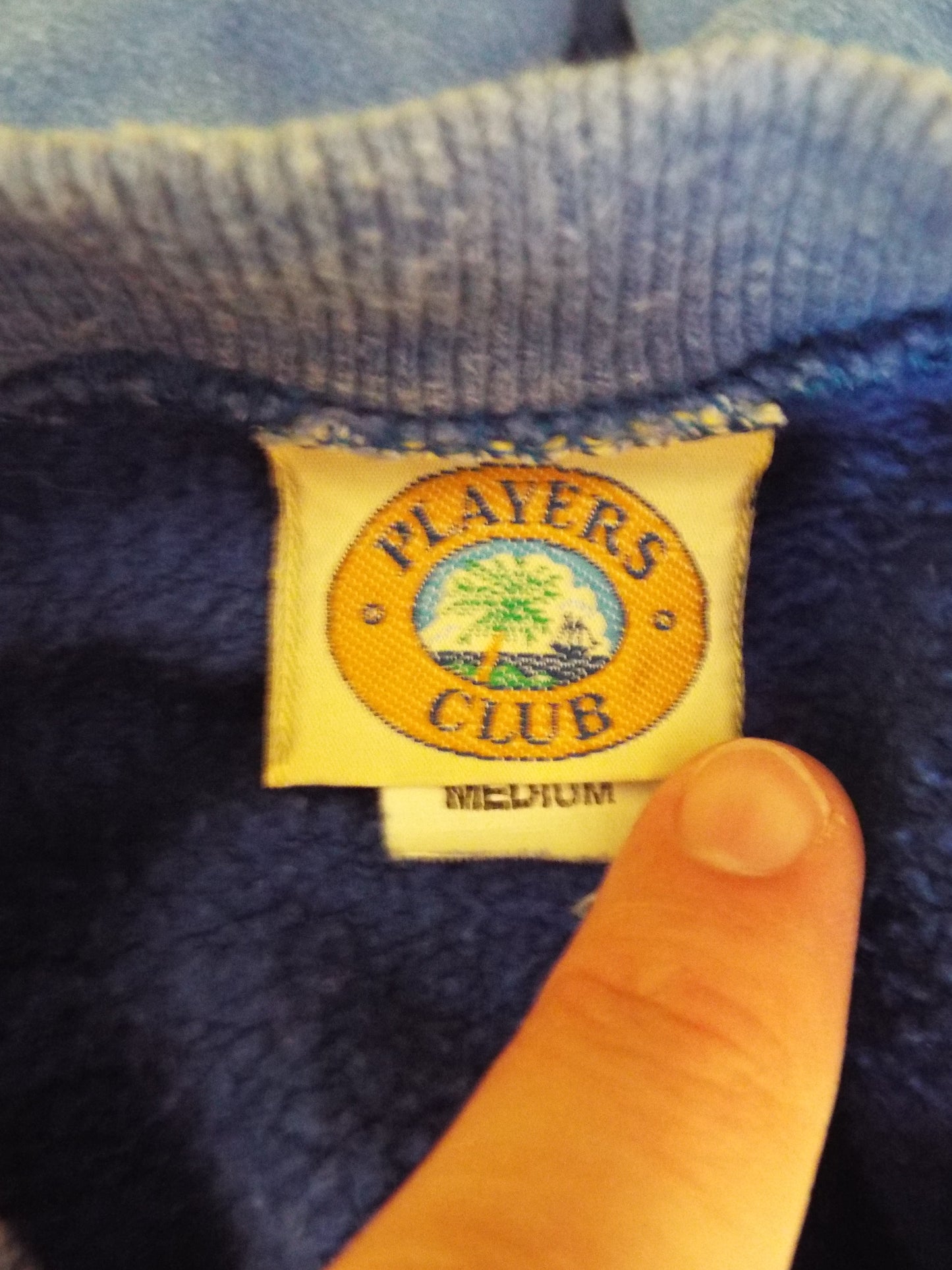 Vintage Blue Graphic Sweatshirt by Players Club