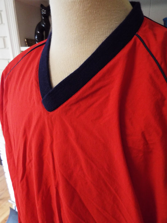 Vintage Long Sleeve Red Pullover Jacket by Sunderland's