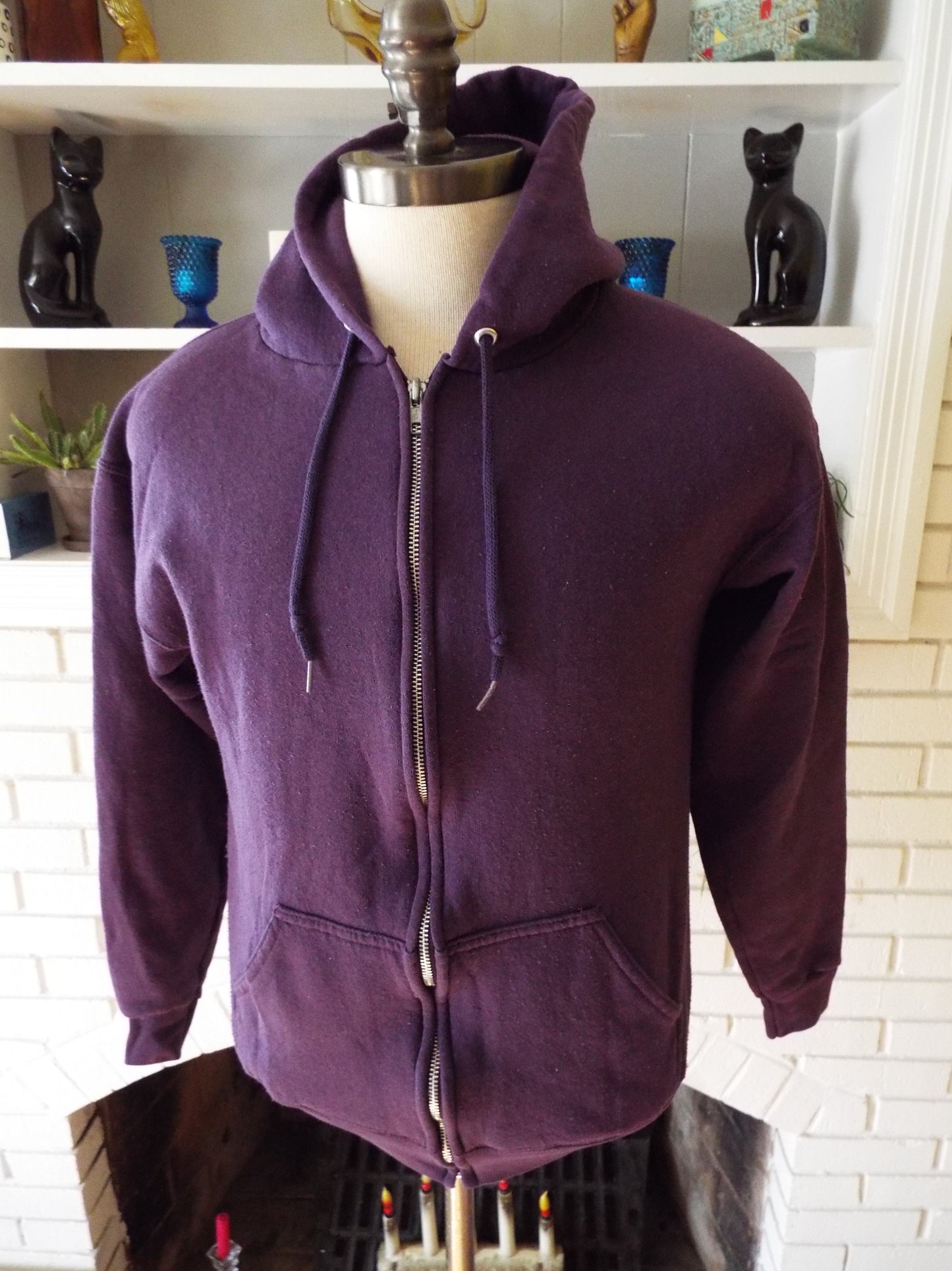 Vintage Purple Hoodie Sweatshirt by Tultex