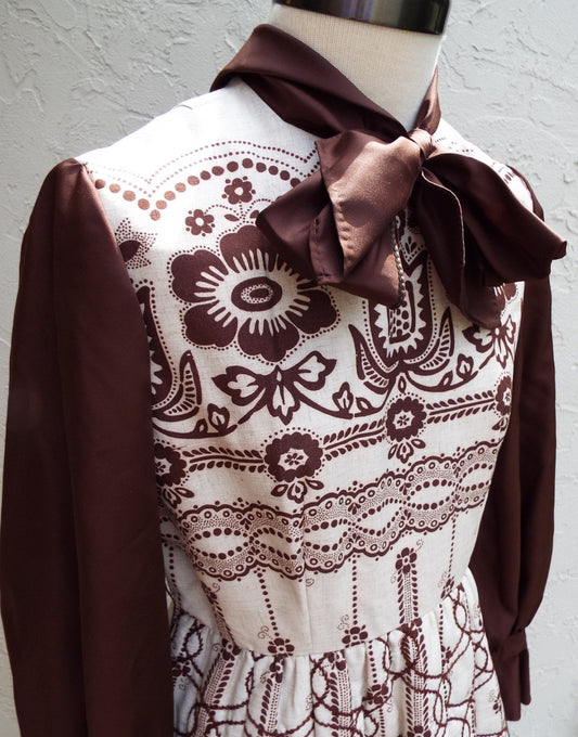 Vintage Long Sleeve Dress by Oscar de La Renta