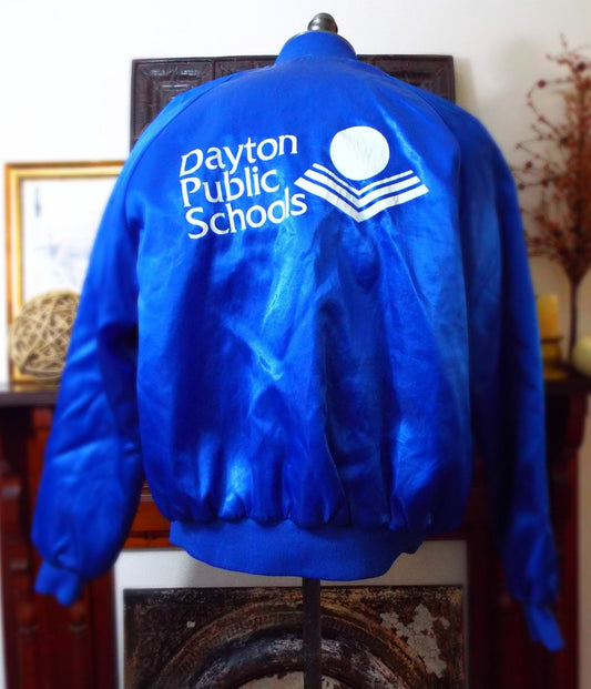 Vintage Satiny Dayton Public Schools Jacket by Auburn Sportswear