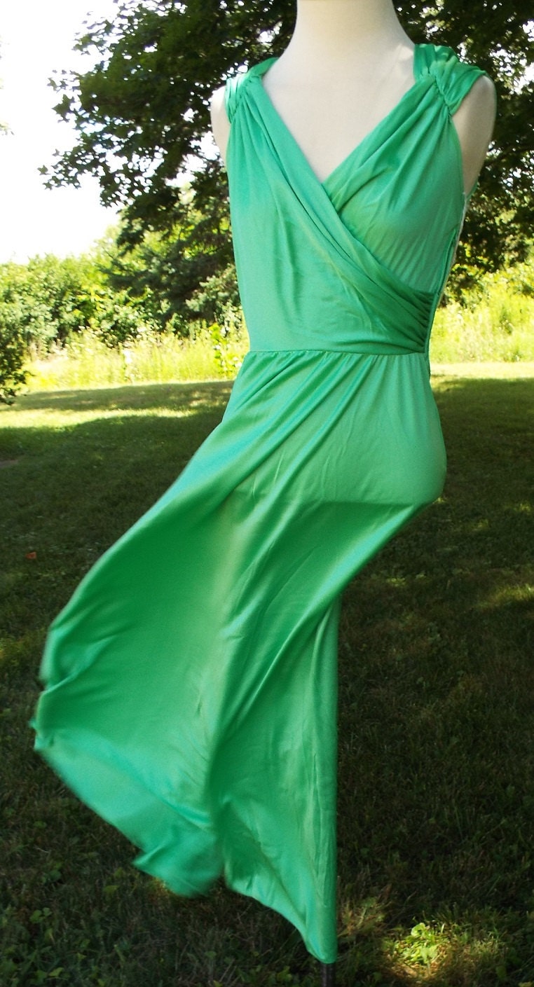 Vintage UNWORN Sleeveless Green Dress by Vogue