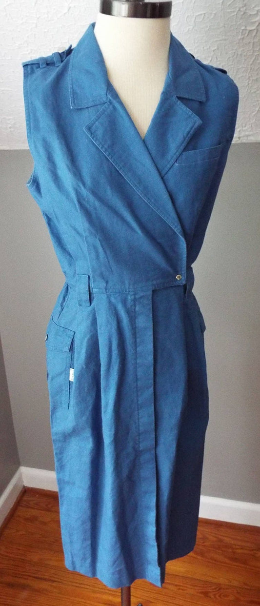 Vintage Sleeveless Wrap Dress by Gitano