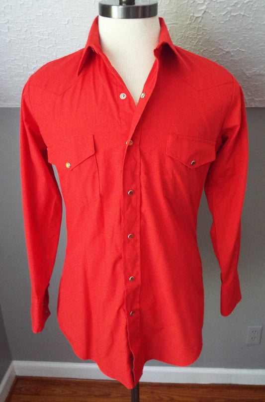 Vintage Long Sleeve Western Snap Shirt by Karman