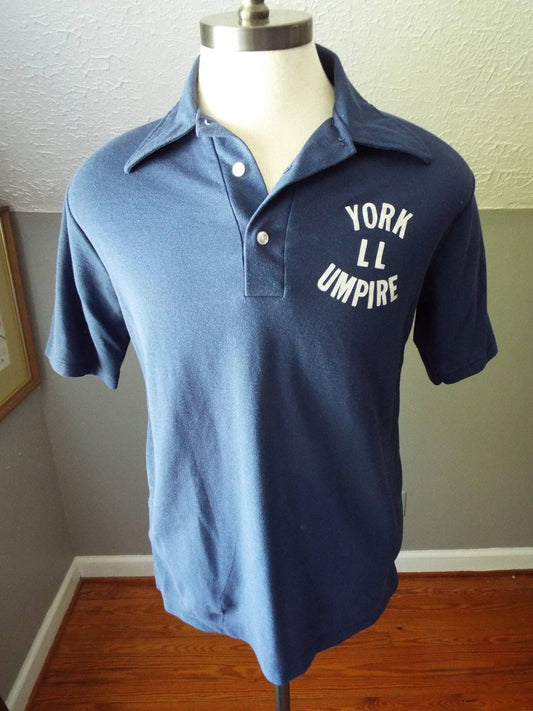 Vintage Short Sleeve York Little Leaguen Umpire Polo Shirt by Your Advantage