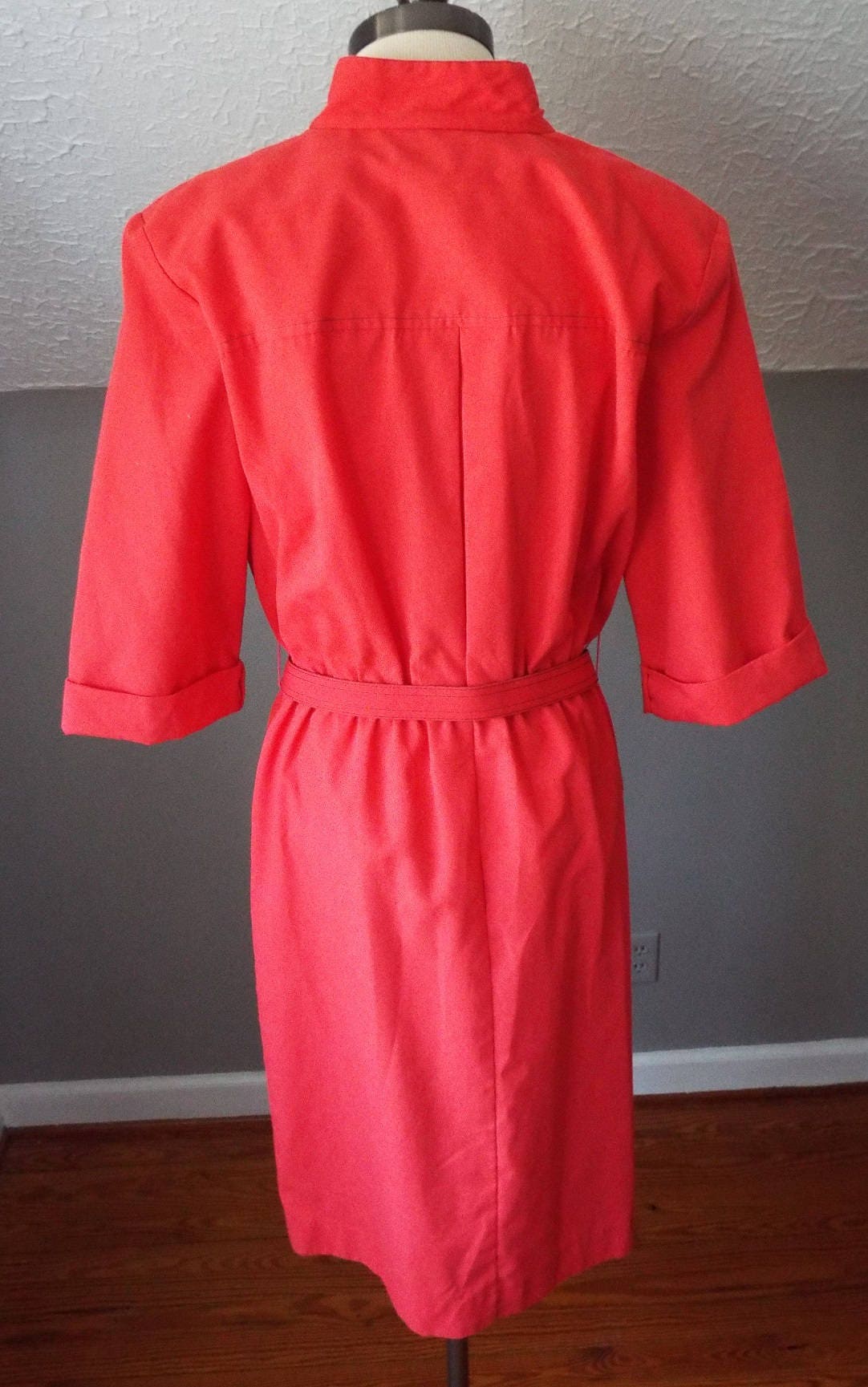 Amazing Vintage Short Sleeve Red Dress by Willi of California