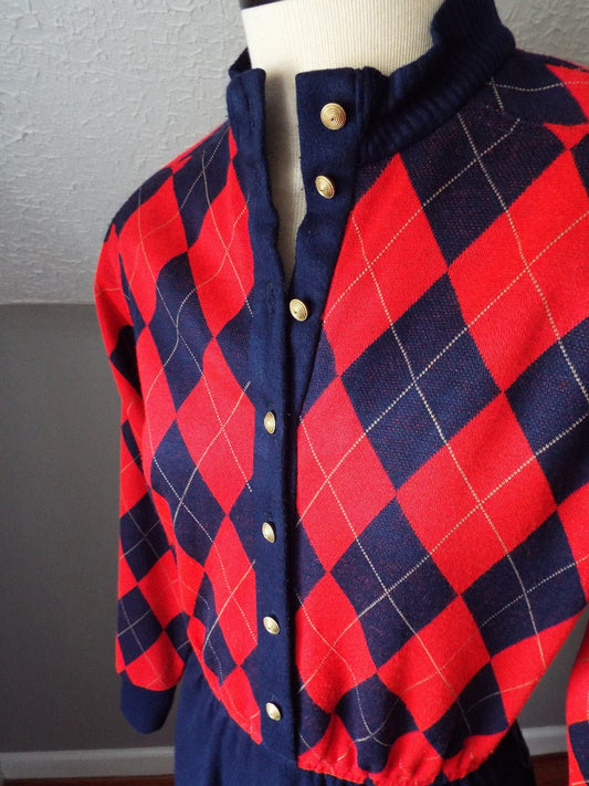 Amazing Vintage Long Sleeve Dress by Dorothy Samuel