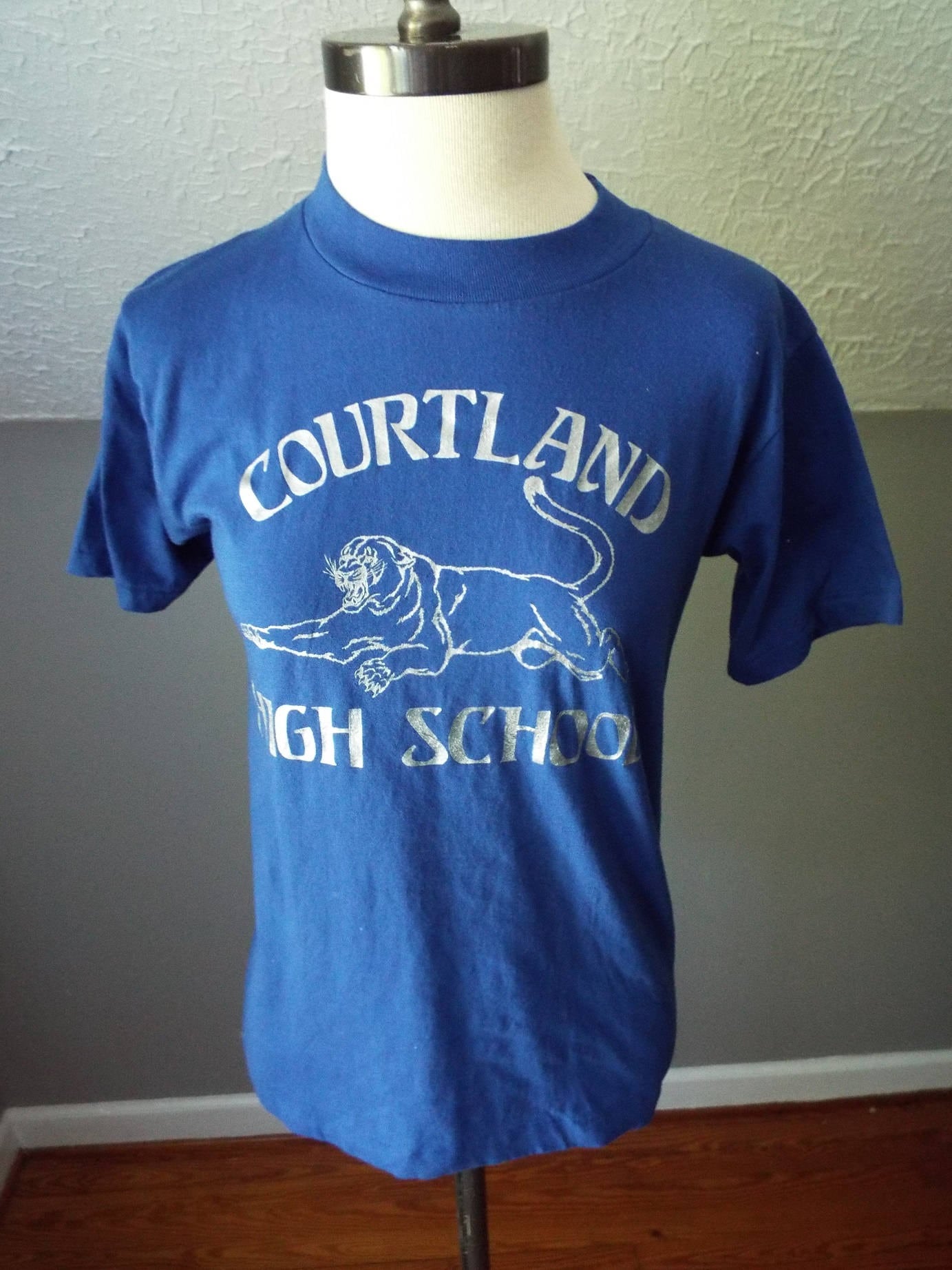 Vintage DEAD STOCK Short Sleeve Courtland Hight School T-Shirt by Collegiate Pacific