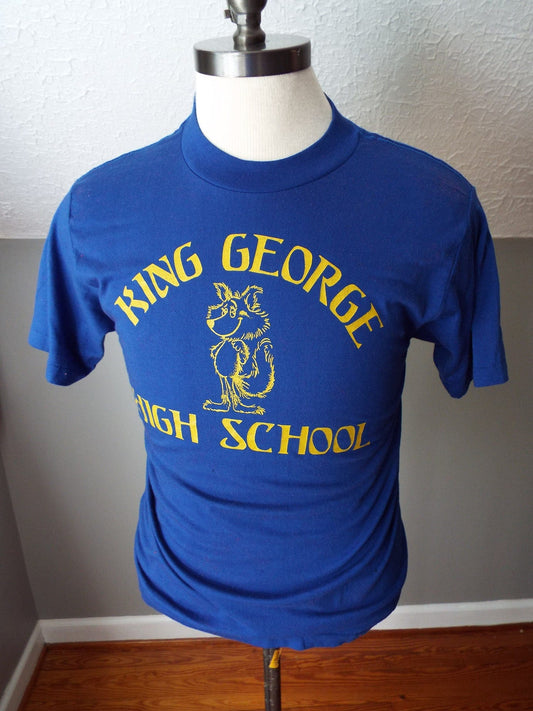 Vintage DEAD STOCK Short Sleeve King George High School T-Shirt by Collegiate Pacific