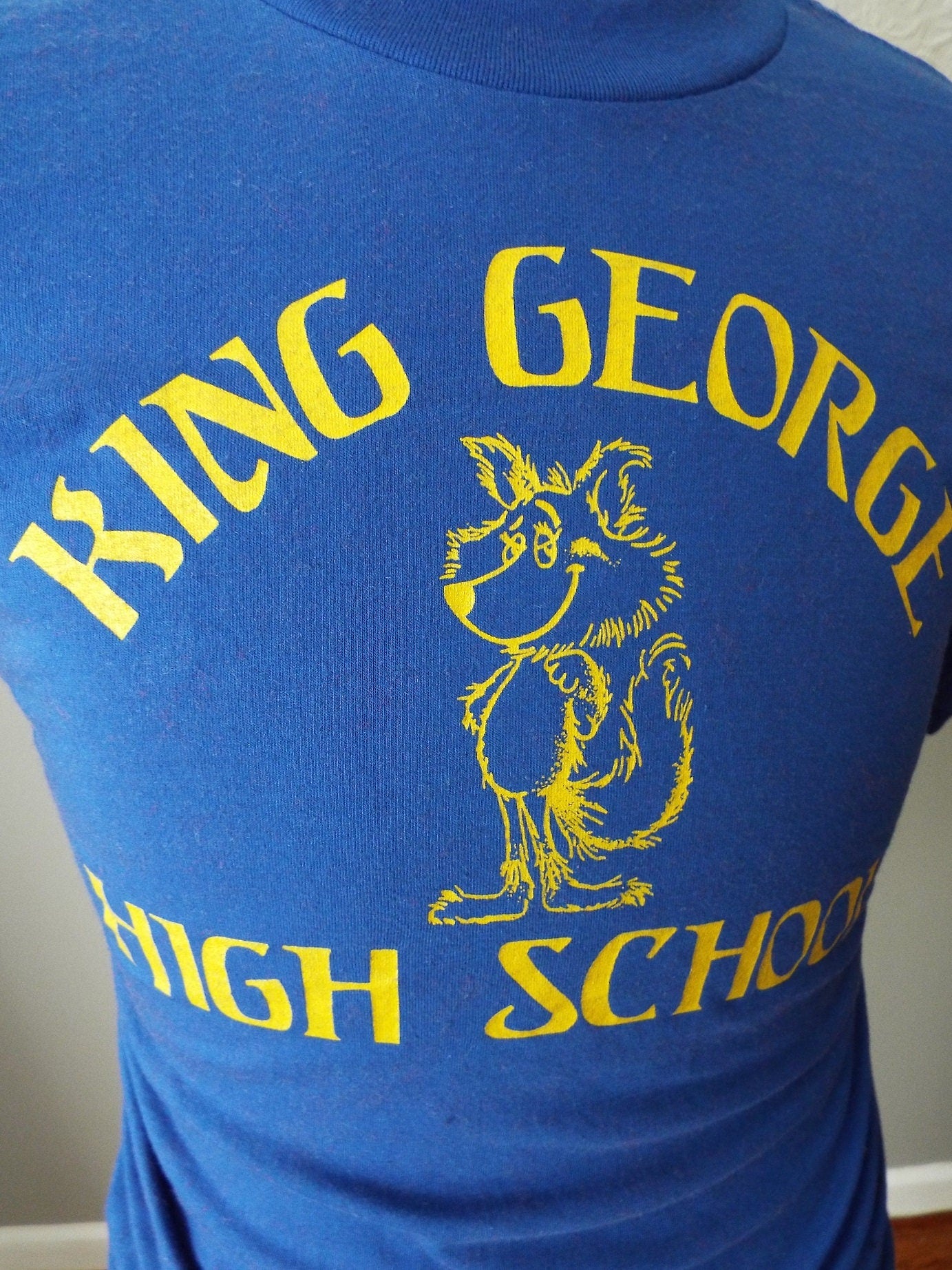 Vintage DEAD STOCK Short Sleeve King George High School T-Shirt by Collegiate Pacific