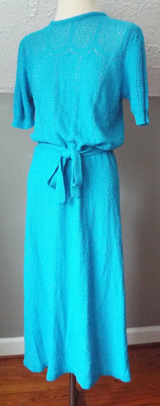 Vintage Short Sleeve Knit Dress by Just Mort